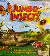 Learning Resources Jumbo Insects I Fly, Ant, Bee, Ladybug, Grass
