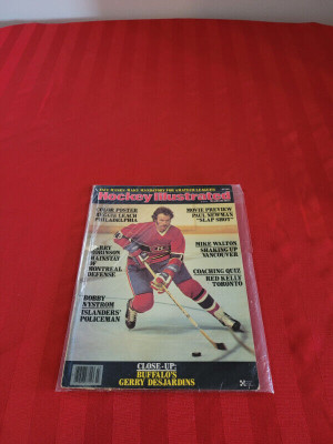 2 Hockey Magazines Incl 1 Signed Bernie Parent And 1 Signed Marcel Dionne  No Coas Auction