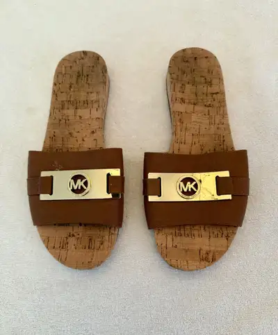Mickael kors slides size 8, View more