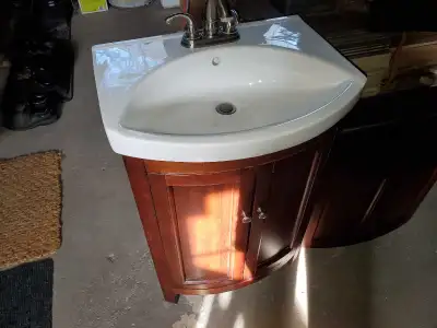 bathroom vanity, wall cabinet and set of lights, View more