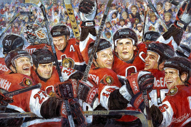 Ottawa Senators 8x10" limited edition fine art print+free frame in Arts & Collectibles in Ottawa