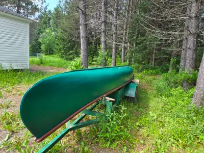 River canoe with motor, View more