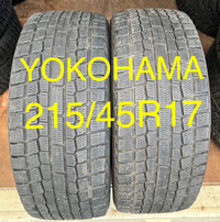 2 x 215/45R17 Yokohama Winter (2 Tires) 