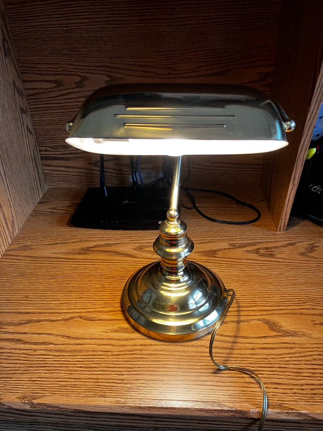 Desk Lamp-Brass in Other in Windsor Region