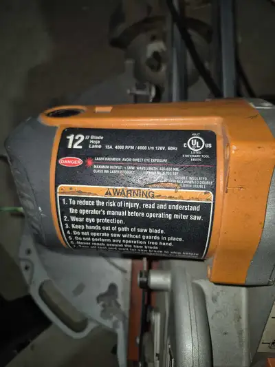 Rigid Mitre Saw..was working last time I saw it. I dont know much about it, if interested send msg,...