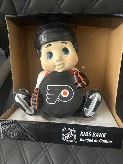 New SC Sports Licensed NHL Ceramic Kids Bank Philadelphia Flyers, View more
