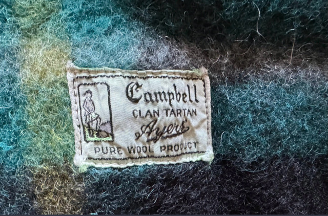 Vintage Wool Tartan Blanket in Bedding in Edmonton - Image 3