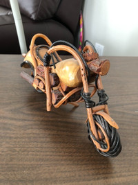 Motorcycle - Handcrafted wood/wicker