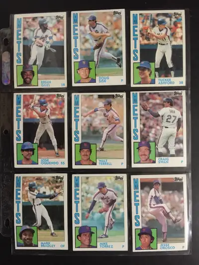 MLB - Topps Baseball Cards - New York Mets (c) 1984, View more