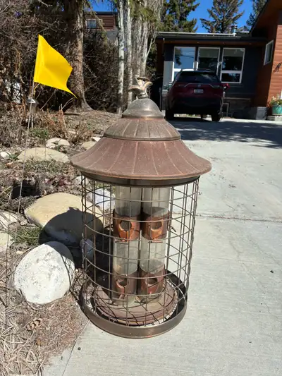 free squirrel proof copper bird feeder , View more