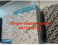 Free delivery new mattress from 99$ (single double queen)
