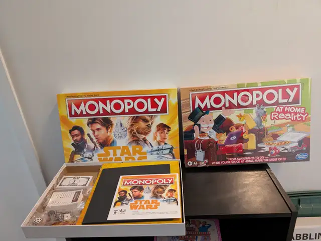 STAR WARS AND AT HOME REALITY MONOPOLY GAMES. in Toys & Games in Ottawa - Image 2