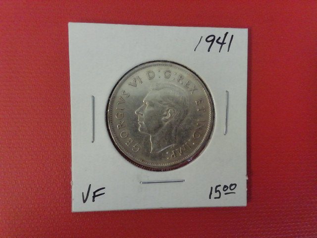1941 Canada 50¢  silver coin in Arts & Collectibles in Mississauga / Peel Region
