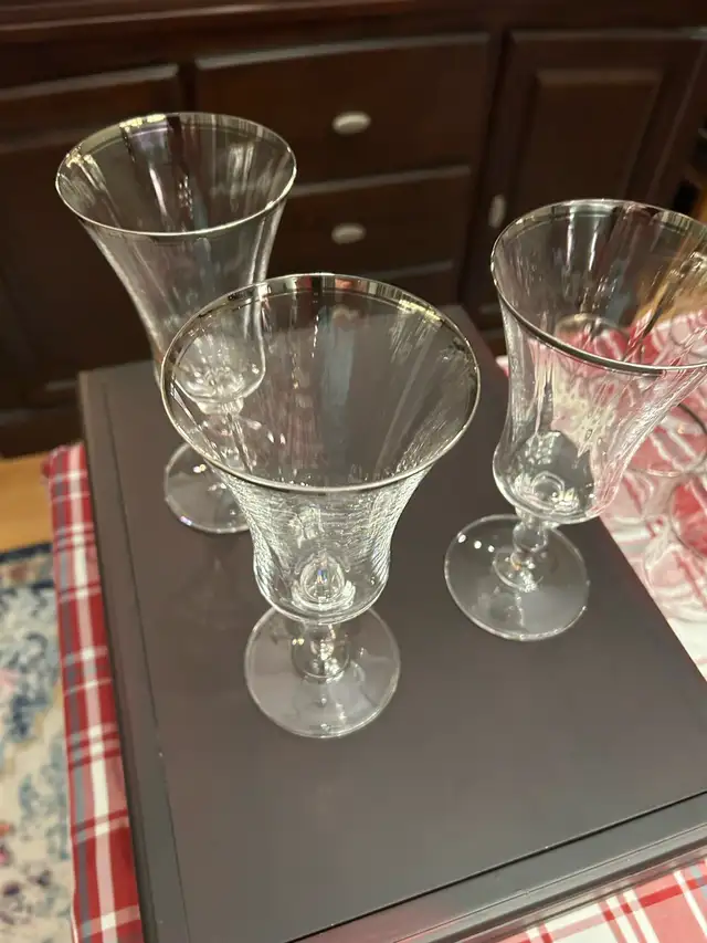 Mikasa Jamestown Platinum Crystal Stemware