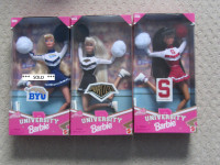 University Cheerleader Barbies - Purdue & Stanford - BNIB