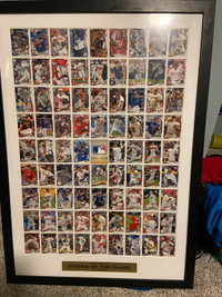 2014 uncut framed topps baseball sheet 