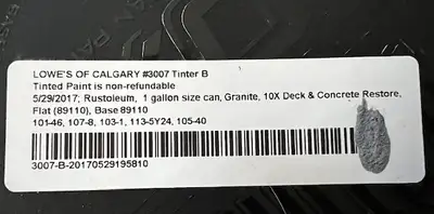 Rustoleum Restore 10x Liquid armor resurfacer. Granite texture and color. $80 per can . I have 2 - 3...