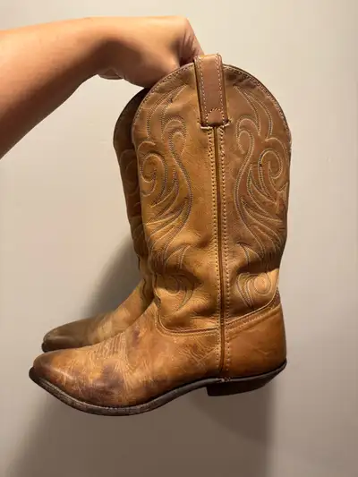 Vintage Genuine  Leather Womens Cowboy Boots , View more