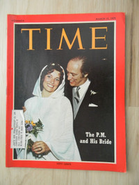 TIME magazine 1971 - Trudeau wedding