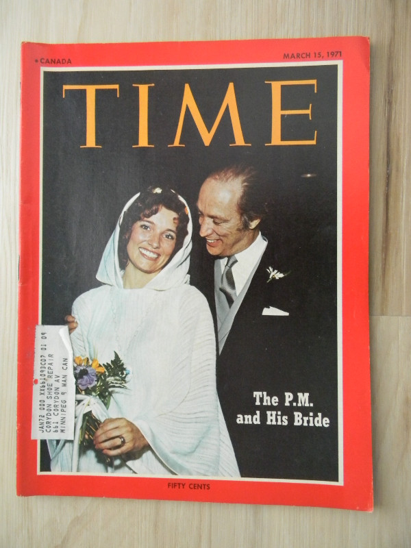 TIME magazine 1971 - Trudeau wedding in Magazines in Winnipeg