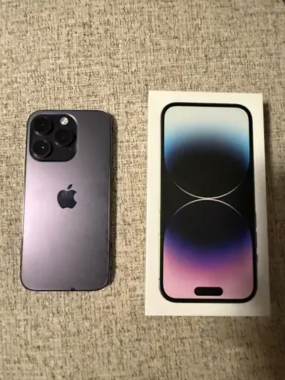 iPhone 14 Pro Purple 1TB 90% Max Batt capacity Great condition Not interested in trades If posted, i...