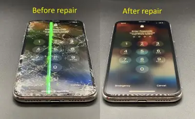 Repair Phones and Tablets: Battery, Cracked LCD Cover, Locked, View more