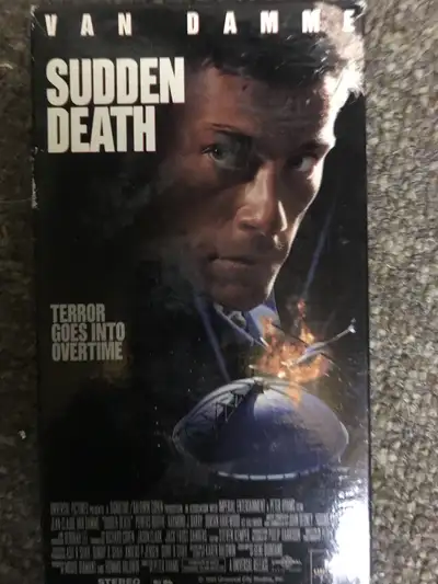 Sudden Death Movie Vintage VHS Cassette Tape, View more