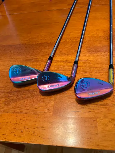 Lazrus Premium Forged 3 Wedge Set - 52°, 56°, 60°  ~  GOLF LEFT, View more