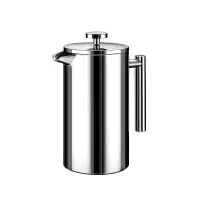 Minimal Stainless steel double wall French press, brand new