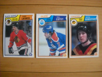 16 cartes de hockey de 1983