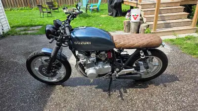 1983 Suzuki GS650 Cafe Racer. This bike is nimble and quick with just enough power to keep things in...