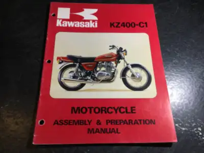 1978 Kawasaki KZ400-C1 Motorcycle Assembly & Preparation Manual p/n 99931-1009-01| Kawasaki Heavy In...