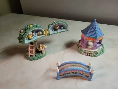 Easter bridge,gazebo,tree house Set of three