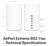Apple A1521 AirPort Extreme 802.11ac WiFi 6th Gen - 3 Available 