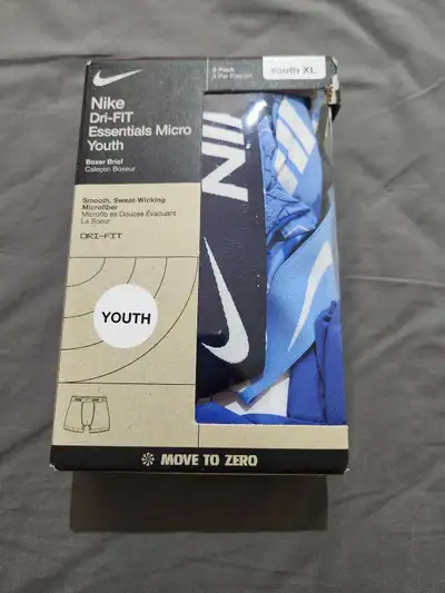 Nike Dri-FIT Essentials Micro Youth Boxer Briefs, View more