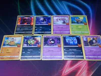 For sale are Pokemon 2023 Halloween Trick or Trade Cards W/ Hologram You Pick Take a look of what I...