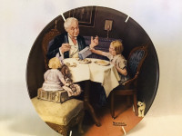 Norman Rockwell Plate 1985 Vintage New with authenticity 