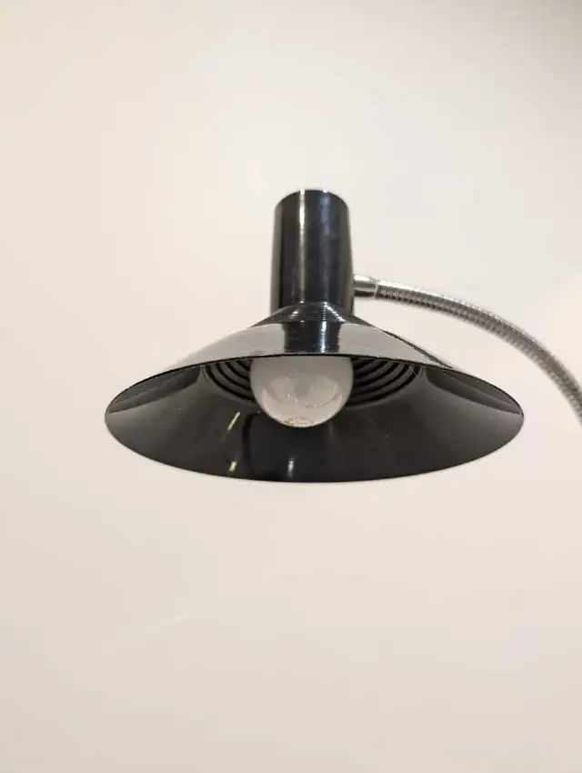 MCM two light gooseneck floor lamp in black in Indoor Lighting & Fans in Oshawa / Durham Region - Image 4