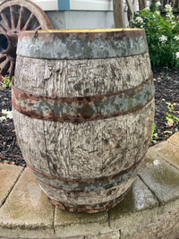 Antique Montreal Molson Brewery Wood Beer Keg, wooden barrel 