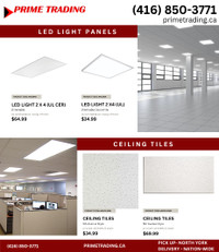 ceiling tiles 2 x2 , 2 x 4 , led panels, ul certified 24 x 48
