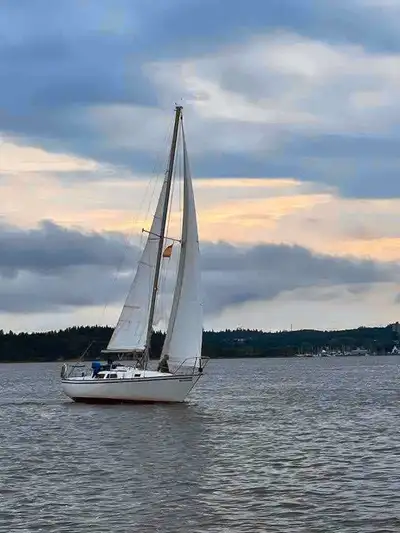 "Blue Jay" is a 1976 Newport 28. Designed by C&C and built by Capital Yachts in California. It has a...