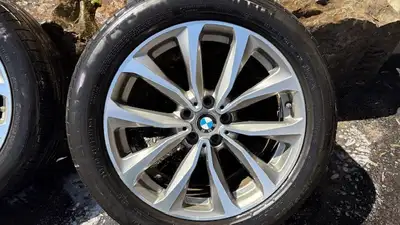 These are off my 2019 BMW X3. Machine face with gloss grey. Three wheels are in perfect condition. N...