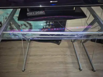 Glass computer desks, View more