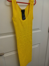 Bebe yellow dress