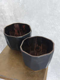 2 Black ceramic vases for $10; Weddings and Events