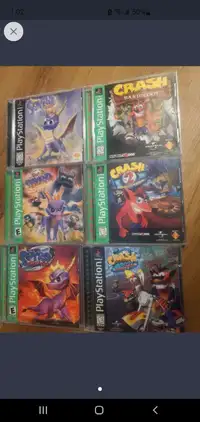 Playstation Games / Crash 1,2,3 + Spyro 1,2,3