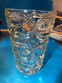 Beautiful Glass Vase 8.6” H x 6” top x 4” base $18.