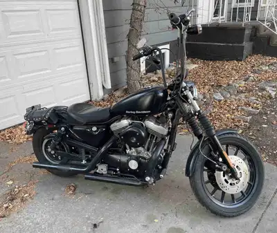 Powder coated Black 16” Mini Apes 19000 Original KMs Hooker Pipes Mustang Seat Forward Controls Afte...