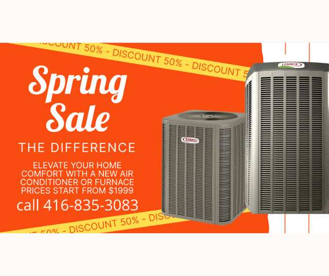 Best Deal On Now New Air Conditioner or New Furnace in Heaters, Humidifiers & Dehumidifiers in Oshawa / Durham Region