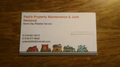 *************** Same Day Reliable Service *************** **************** Text / Call 519-277-9542...